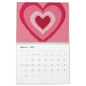2026 Moderne Kruissteek Kunst | Esthetisch Kalender (Feb 2027)