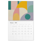 2026 Moderne kunst Minimalistische wandkalender 12 Kalender (Feb 2026)