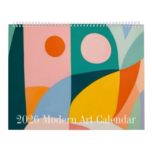 2026 Moderne kunst Minimalistische wandkalender 12 Kalender (Hoes)