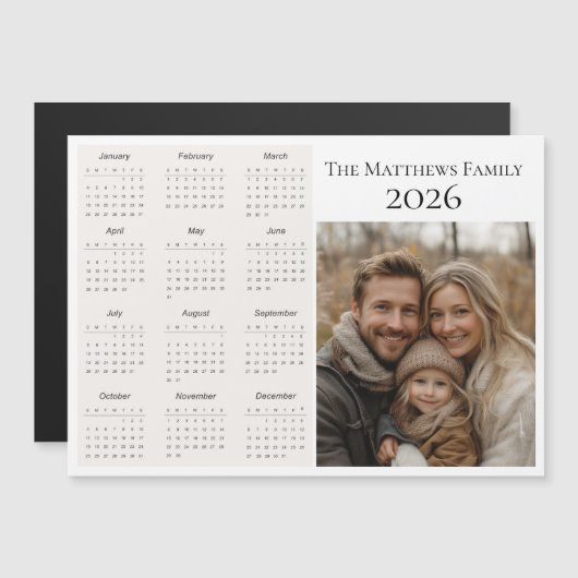 2026 Moderne Landschap Vakantiefoto Agenda (Voorkant / Achterkant)