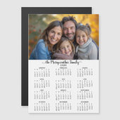 2026 Moderne Minimalistische Eenvoudige Fotokalend (Voorkant / Achterkant)