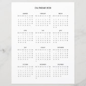 2026 Moderne minimalistische printbare kalender in (Voorkant)