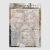 2026 Moderne Script Vakantie Fotokalender (Voorkant)