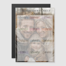 2026 Moderne strakke vakantiefotokalender