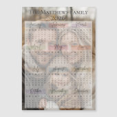 2026 Moderne strakke vakantiefotokalender (Voorkant)