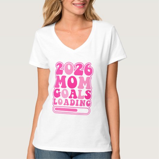 2026 Moeder Doelen Laden Retro T-shirt (Voorkant)