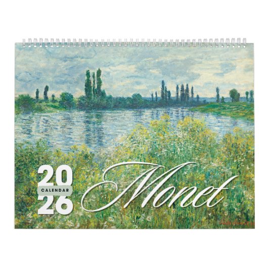 2026 Monet Kunst Wandkalender – Impressionistisch Kalender (Hoes)