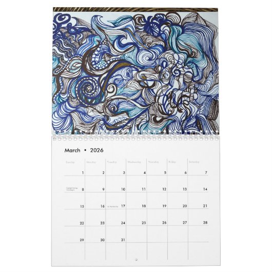2026 Monthly Wall Calendar Kalender (Mar 2026)