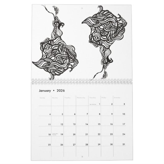 2026 Monthly Wall Calendar Kalender (Jan 2026)