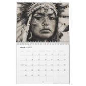 2026 Mooie indiaanse kunst Kalender (Mar 2027)