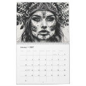 2026 Mooie indiaanse kunst Kalender (Jan 2027)