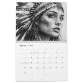 2026 Mooie indiaanse kunst Kalender (Feb 2027)
