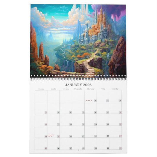 2026 Mooie Landschappen 3 Kalender (Jan 2026)