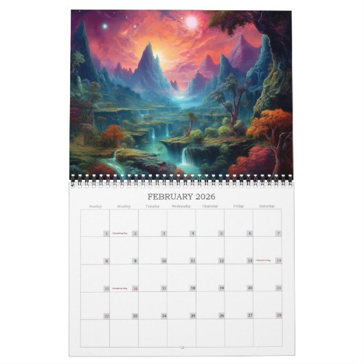 2026 Mooie Landschappen 3 Kalender (Feb 2026)