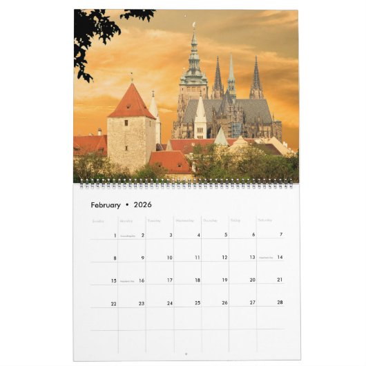 2026 Morning in the Prague Calendar Kalender (Feb 2026)