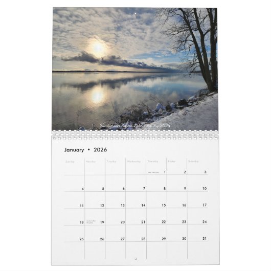 2026 (Mostly) Nature Calendar Kalender (Jan 2026)