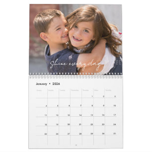 2026 Motivatiekalender Met Familiefoto's Kalender