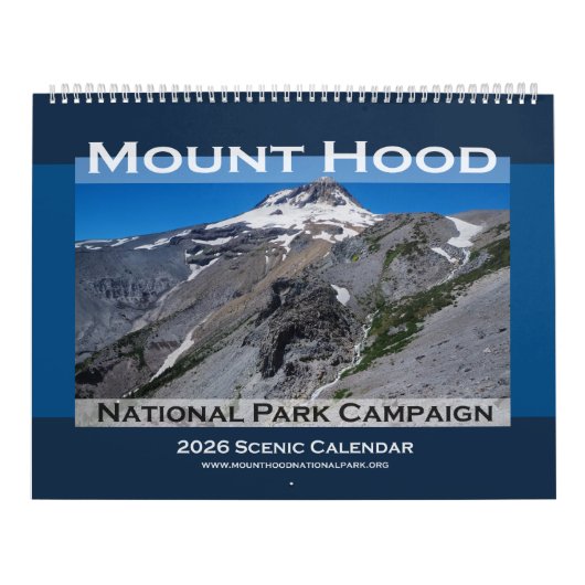 2026 Mount Hood National Park Campaign Calendar Kalender (Hoes)