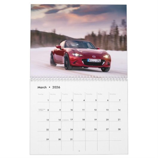 2026 MX-5 Miata Vol 2 Calendar Kalender (Mar 2026)