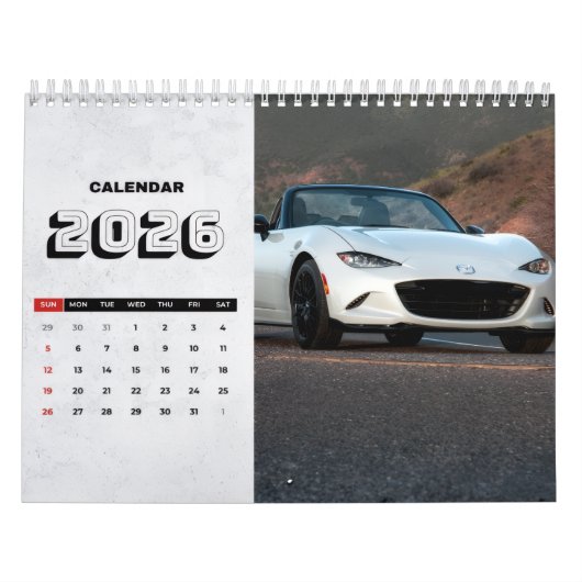 2026 MX-5 Miata Vol 2 Calendar Kalender (Hoes)