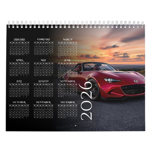2026 MX-5 Miata Vol 2 Calendar Kalender (Hoes)