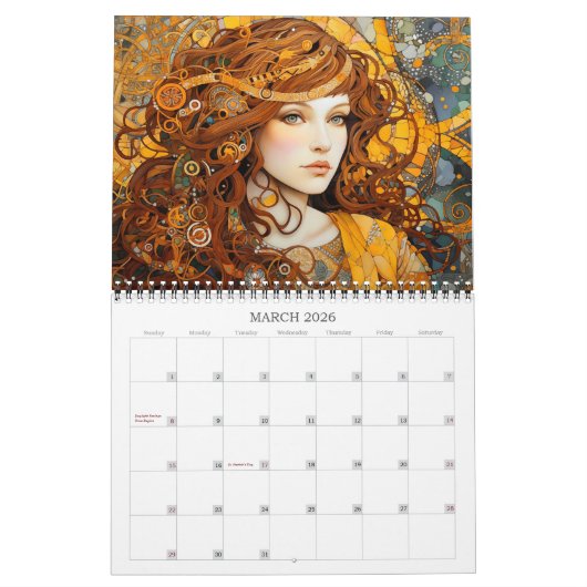 2026 Mystieke Muzen Fantasy Art Kalender (Mar 2026)