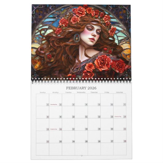 2026 Mystieke Muzen Fantasy Art Kalender (Feb 2026)