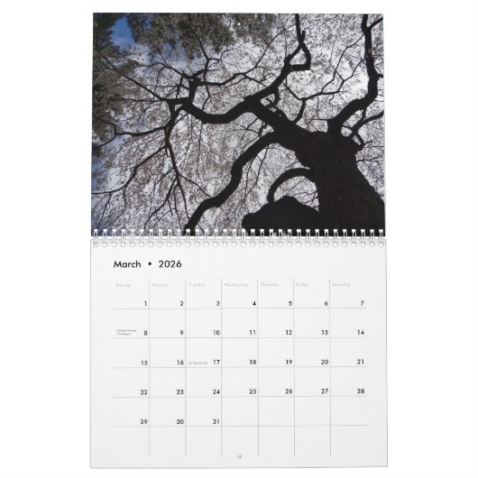 2026 Nature Calendar Kalender (Mar 2026)