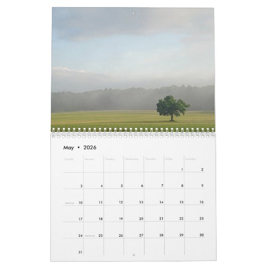 2026 Nature Calendar Kalender (Mei 2026)