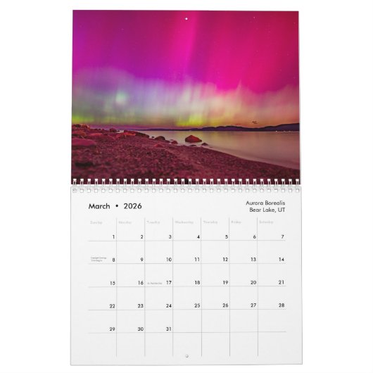 2026 Nature Photography Calendar Kalender (Mar 2026)