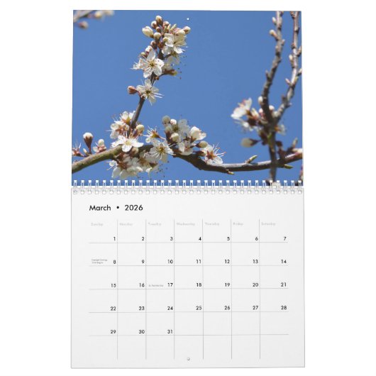 2026 Natuur Fotokalender Kalender (Mar 2026)