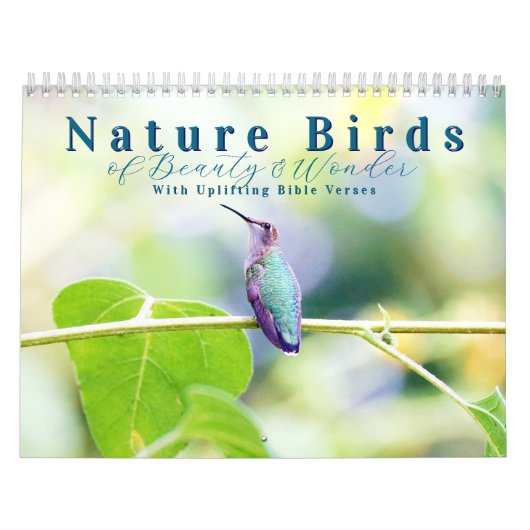 2026 Natuur Vogels met Opbeurende Bijbelteksten Kalender (Hoes)