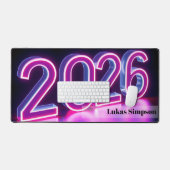 2026 Neon Futuristic Cyberpunk Gaming Bureaumat (Keyboard & Muis)