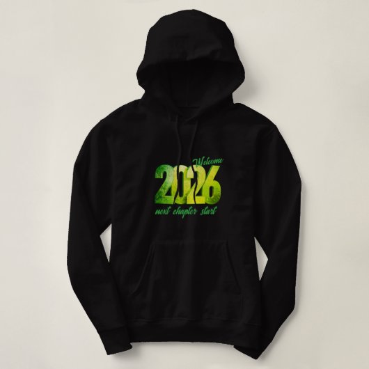 2026 NEW YEAR ADULT PULLOVER HOODIE (Design voorkant)