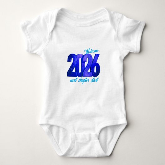 2026 NEW YEAR BABY JERSEY BODYSUIT (Voorkant)