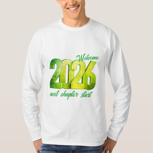 2026 NEW YEAR BASIC LONG SLEEVE T-Shirt (Voorkant)