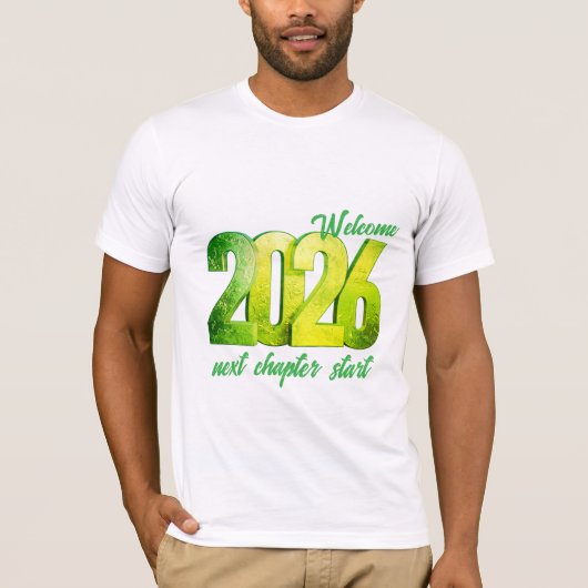 2026 NEW YEAR BELLA+CANVAS JERSEY SHORT SLEEVE T-SHIRT (Voorkant)