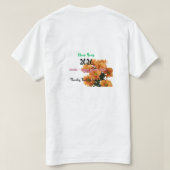 2026 New Year Cosmic Flower Galaxy T-shirt (Design achterkant)