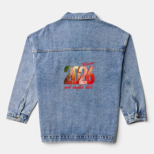 2026 NEW YEAR CUSTOM WOMENS DENIM JEAN JACKET (Achterkant)