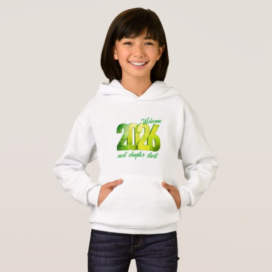 2026 NEW YEAR KIDS PULLOVER HOODIE (Voorkant volledig)