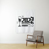 2026 New Year Loading Celebration Typography Wandkleed (In situ)