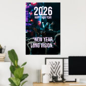 2026 New Year Long Vision Motivation Poster (Thuiskantoor)