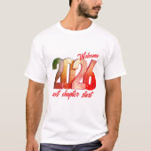 2026 NEW YEAR MENS BASIC T SHIRT (Voorkant)