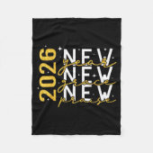 2026 New Year New Grace New Praise New Year's Eve  Fleece Deken (Voorkant)