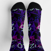 2026 New Year New Years socks purple fun funny Sokken (Top)