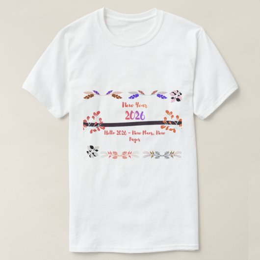 2026 New Year Resolution - Fresh Start Goals  T-shirt (Design voorkant)