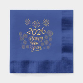 2026 New Year’s Eve Calligraphy & fireworks Folie Servetten