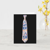 2026 New Year’s Party Fireworks Funny Celebration  Kaart (Gele Bloem)