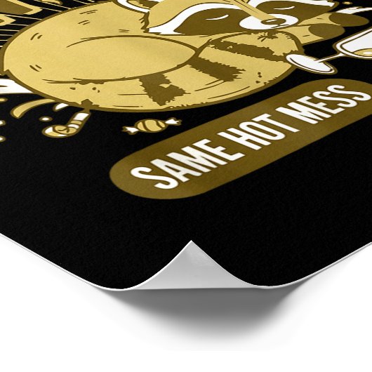 2026 New Year Same Hot Mess Celebration Poster (Hoek)