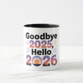2026 New Year Sunset Celebration Coffee Mug Mok (Midden)